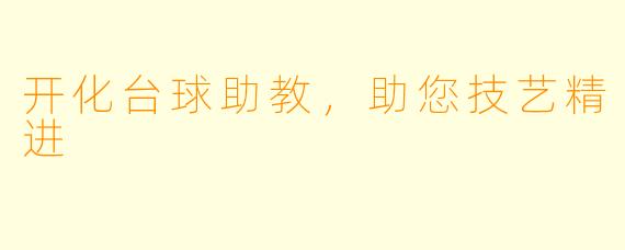 开化台球助教，助您技艺精进