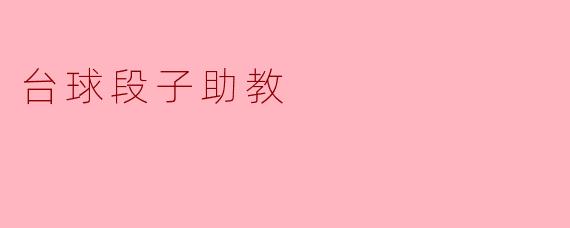 台球段子助教