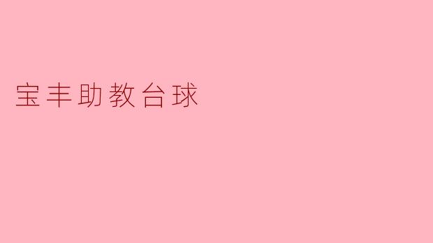 宝丰助教台球