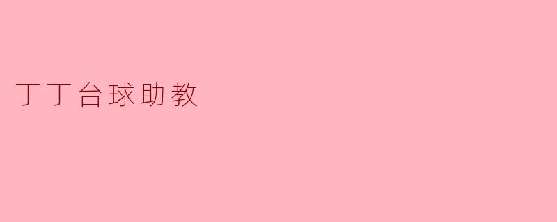 丁丁台球助教:提升你的台球技能的好帮手