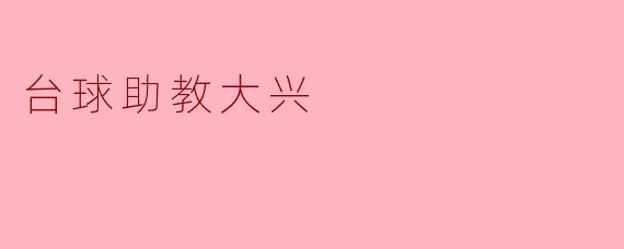 台球助教大兴