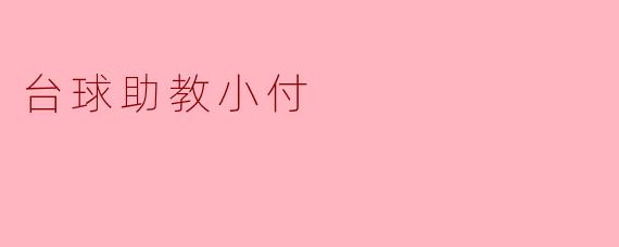 台球助教小付