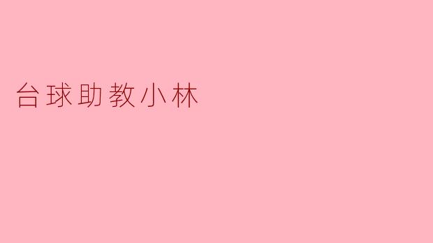 台球助教小林