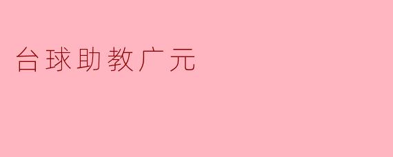 台球助教广元