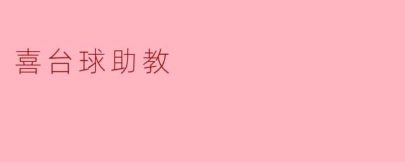 喜台球助教的主要功能是什么？