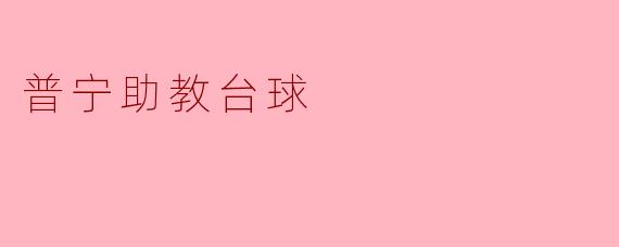普宁助教台球