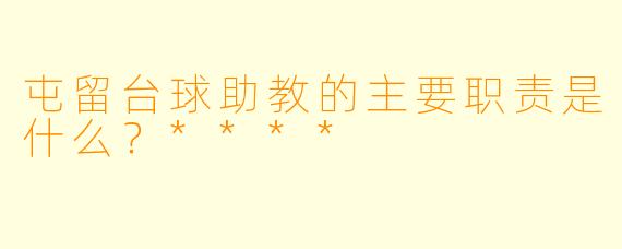 屯留台球助教的主要职责是什么？****