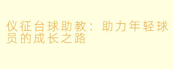 仪征台球助教：助力年轻球员的成长之路