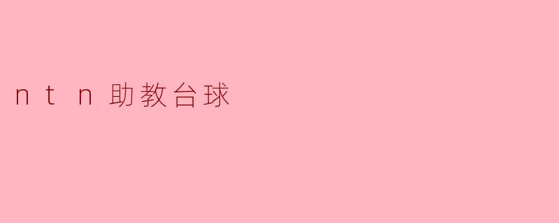 ntn助教台球