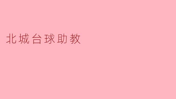 北城台球助教的主要职责是什么？****