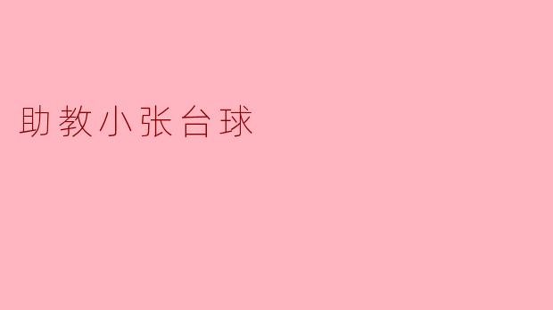 助教小张台球