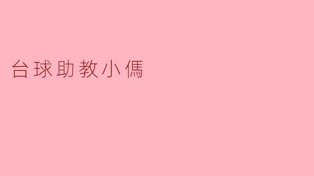 台球助教小傌有什么特别的功能？**