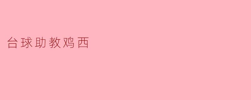 台球助教鸡西