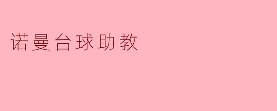 诺曼台球助教是什么?**