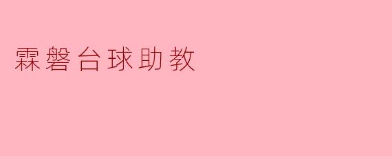 霖磐台球助教有什么特点,适合哪些人群使用?****