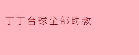 丁丁台球的全方位助教系统