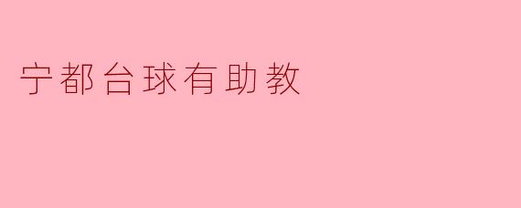 宁都台球有助教