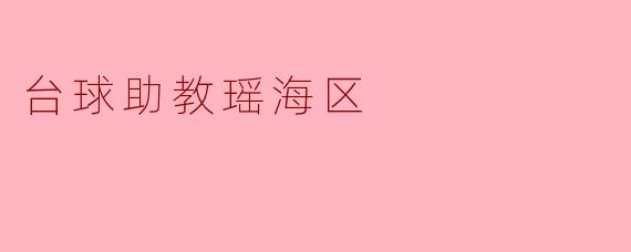 台球助教瑶海区