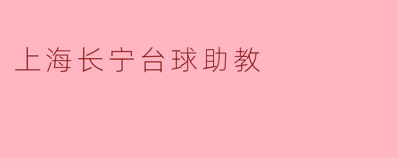 上海长宁台球助教
