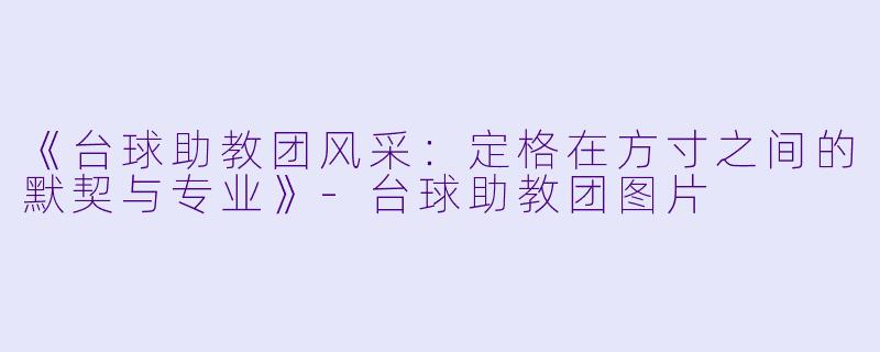 《台球助教团风采：定格在方寸之间的默契与专业》-台球助教团图片