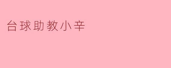 台球助教小辛