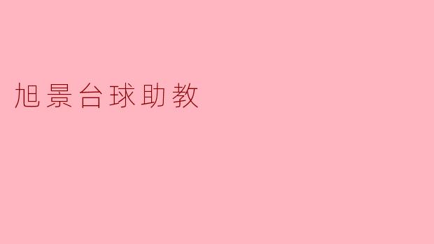 旭景台球助教