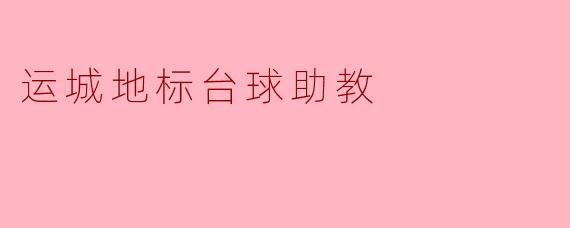 运城地标台球助教：以球会友，匠心传艺