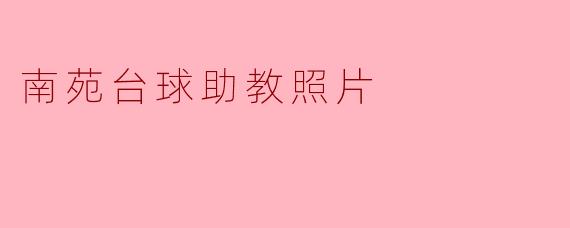 南苑台球助教照片