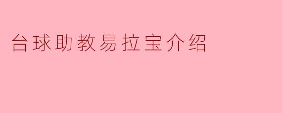 台球助教易拉宝介绍