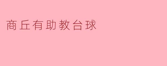 商丘有助教台球