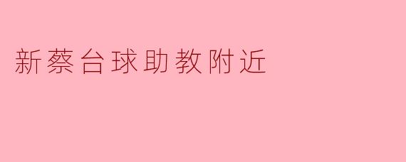 新蔡台球助教附近