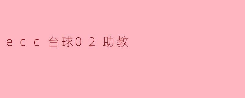 ecc台球02助教