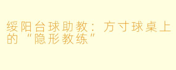 绥阳台球助教：方寸球桌上的“隐形教练”