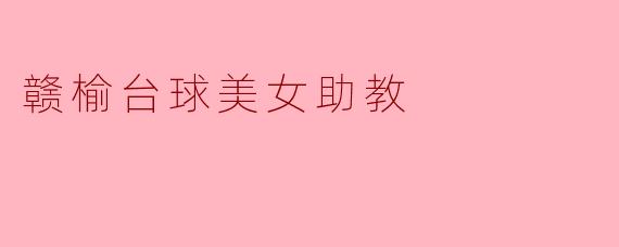 赣榆台球美女助教
