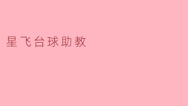 星飞台球助教