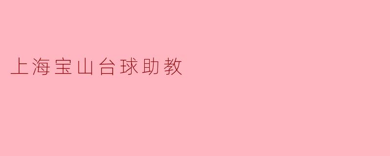上海宝山台球助教