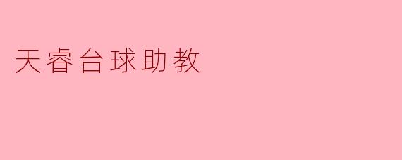 天睿台球助教