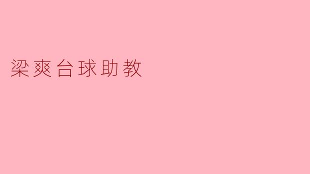 梁爽台球助教