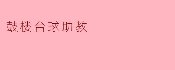 鼓楼台球助教