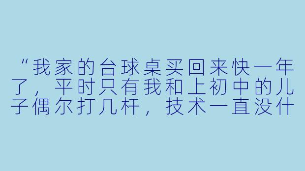 “我家的台球桌买回来快一年了，平时只有我和上初中的儿子偶尔打几杆，技术一直没什么长进。请问‘家庭台球助教’到底能帮到我们什么？是只教动作，还是也能解决家庭对练时那种‘互相喂球喂不好、越打越没意思’的问题？”-家庭台球助教