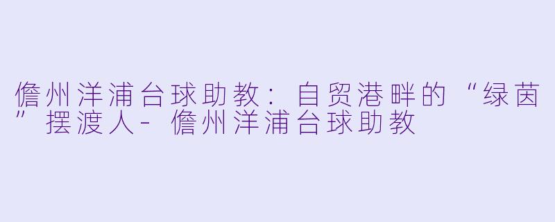 儋州洋浦台球助教：自贸港畔的“绿茵”摆渡人-儋州洋浦台球助教