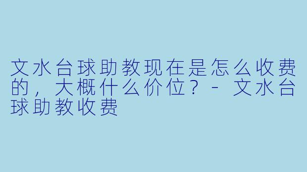 文水台球助教现在是怎么收费的，大概什么价位？