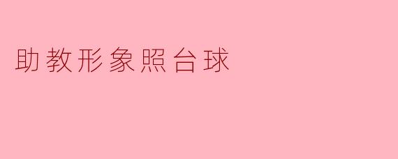 助教形象照台球