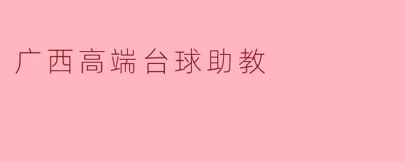 广西高端台球助教